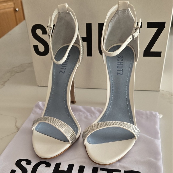 SCHUTZ Rhinestone Heeled Sandals - Picture 3 of 10